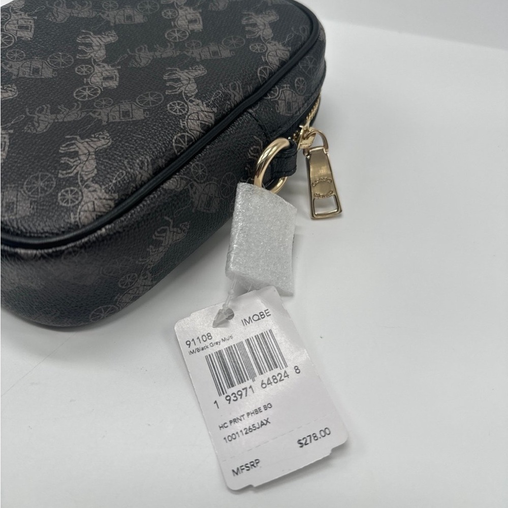 Coach 91108 Phoebe Crossbody With Horse & Carriage Print Small Bag Purse - Picture 6 of 12